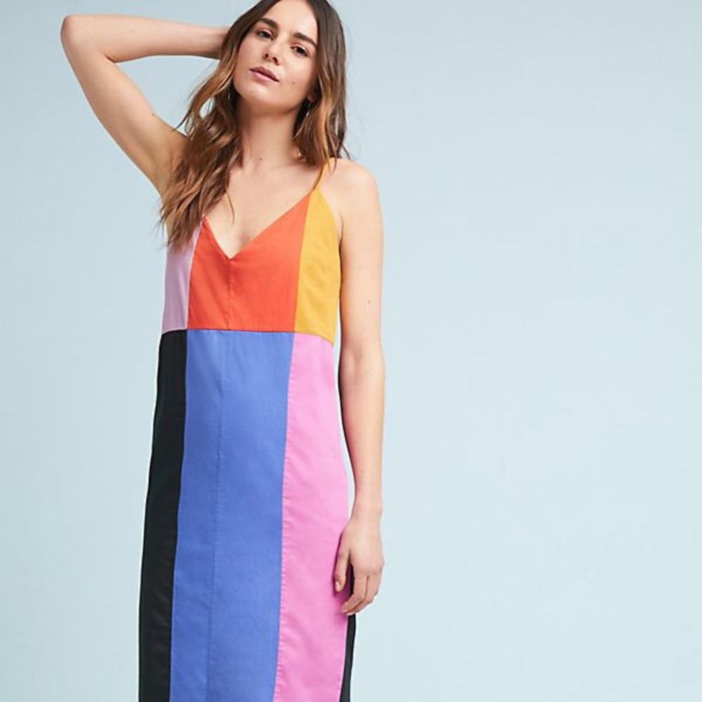 Mara Hoffman - Georgia Colorblock Slip Dress - Picture 1 of 1